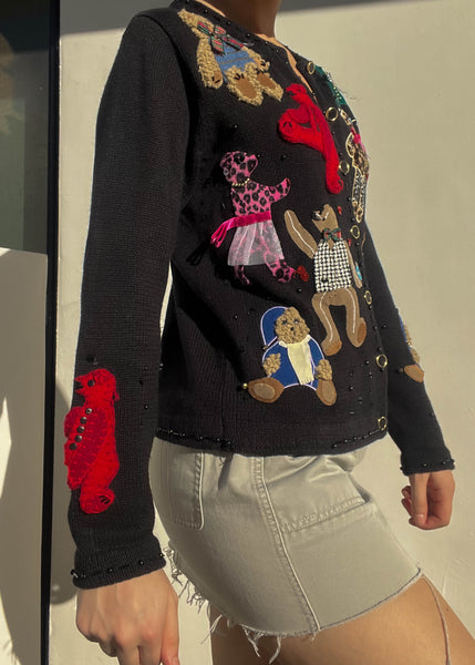 80's Teddy Bear Cardigan (S)