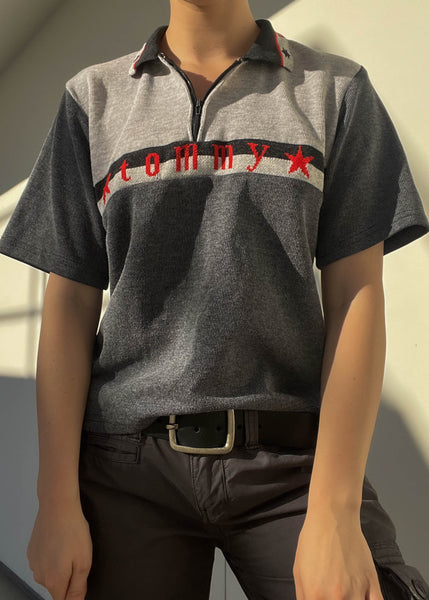 90's Tommy Zip Polo (M)