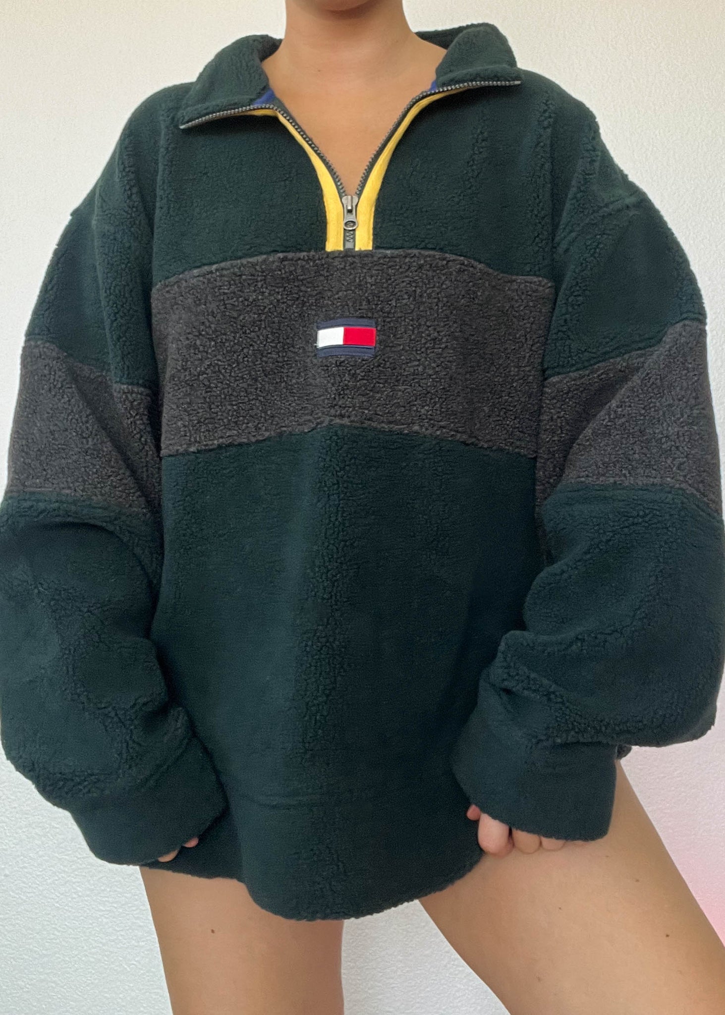 90's Tommy Fleece Pullover (XL)