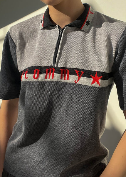 90's Tommy Zip Polo (M)