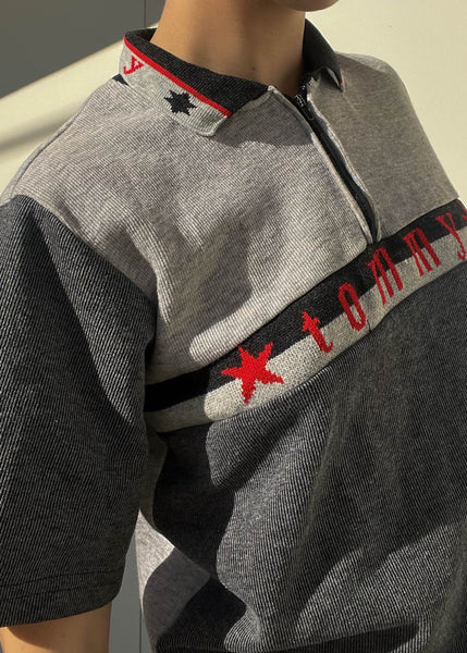 90's Tommy Zip Polo (M)