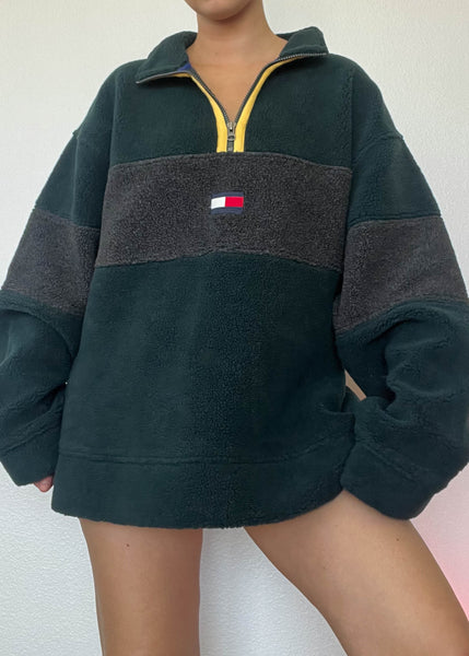 90's Tommy Fleece Pullover (XL)