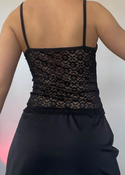 Layered Lace Corset Tank (S)