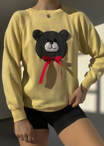 80's Yellow Teddy Crewneck (S)