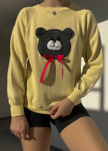 80's Yellow Teddy Crewneck (S)