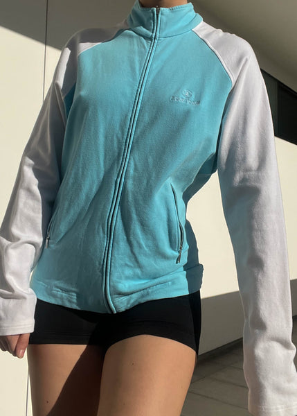 Aqua & White Sporty Jacket (M-L)