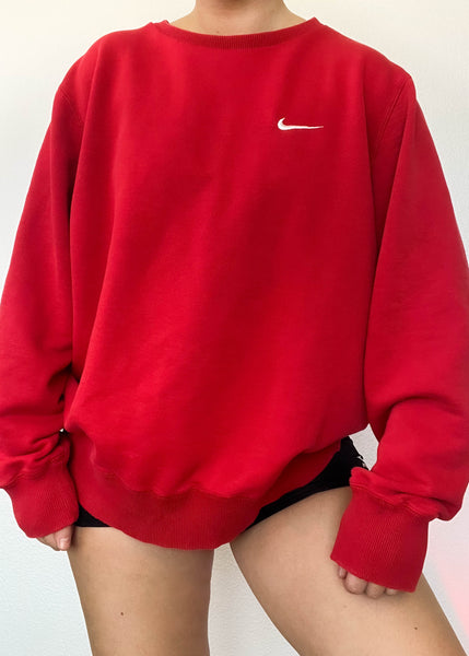 Y2k Red & White Nike Crewneck (XL)