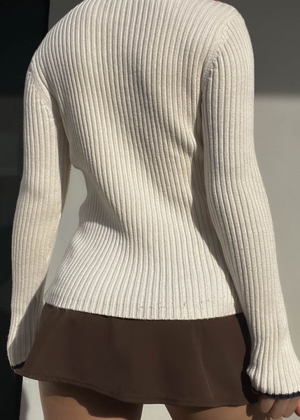 90's Cream RL Flag Knit (M)