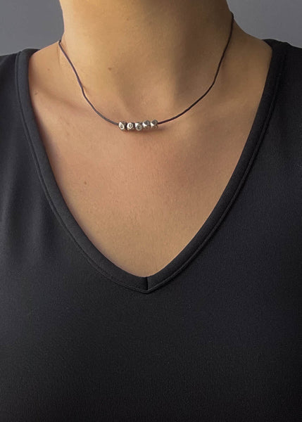 Dainty Guess Spell-Out Choker