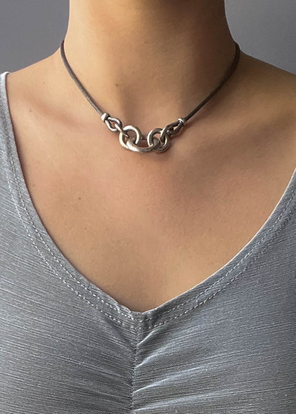 90's Chain Charm Choker