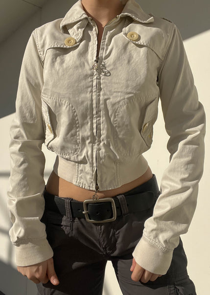 Y2k Cream Abercrombie Jacket (S/M)