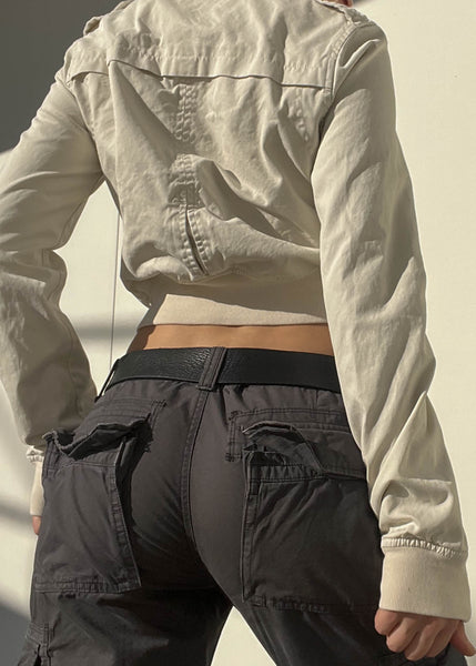 Y2k Cream Abercrombie Jacket (S/M)