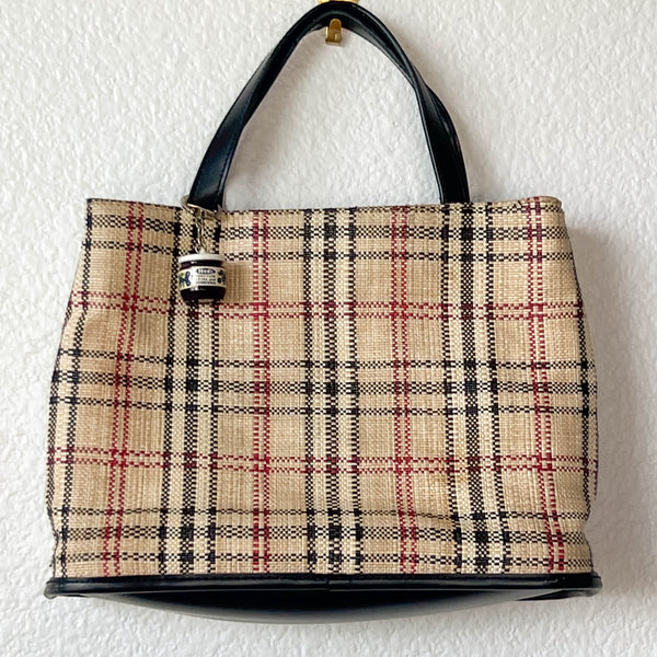 Y2k Plaid Purse w/&nbsp; 60’s Jam Charm