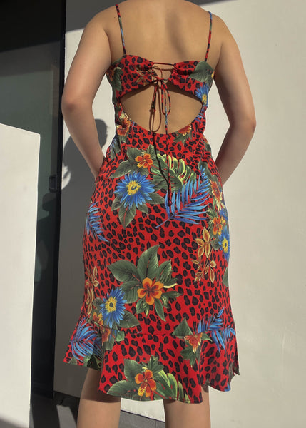 Havana 90’s Floral Print Dress (S-M)