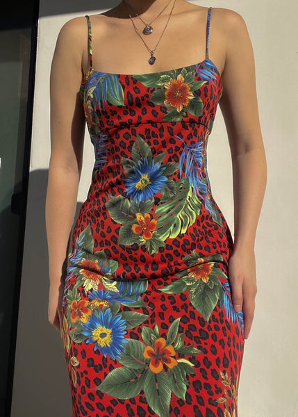 Havana 90’s Floral Print Dress (S-M)