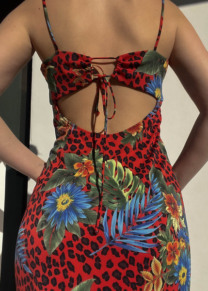 Havana 90’s Floral Print Dress (S-M)