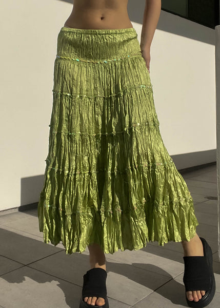 Lime Sequin Maxi (S)