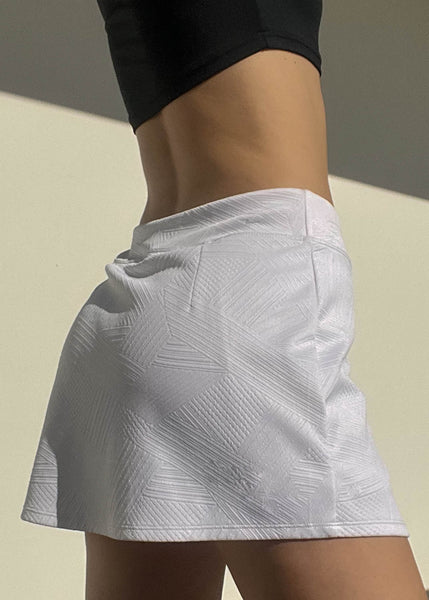 Y2k White Mini Skort (S-M)