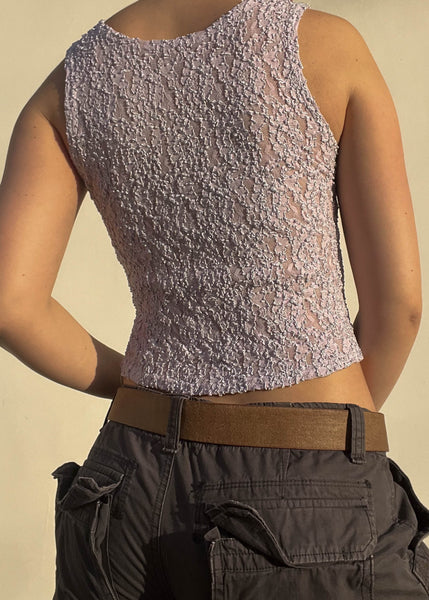 90's Lavender Lace Tank (S)