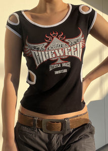 Bike Week Cut Out Baby Tee (S)