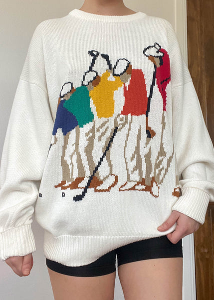 Rainbow Golfer Knit (L)