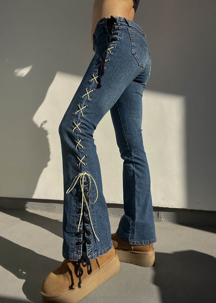 Zana Di Lace Up Jeans (S)