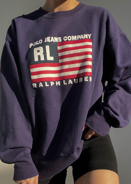 Dark Purple 90's RL Crew (L)