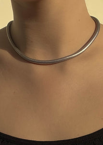 Classic 90's Silver Choker