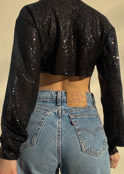 90's Shimmer Sequin Top (S)
