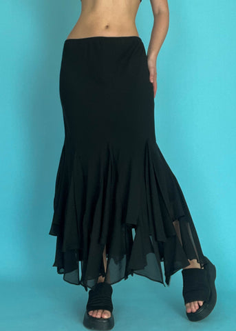 Y2k Mermaid Maxi Skirt (S-M)