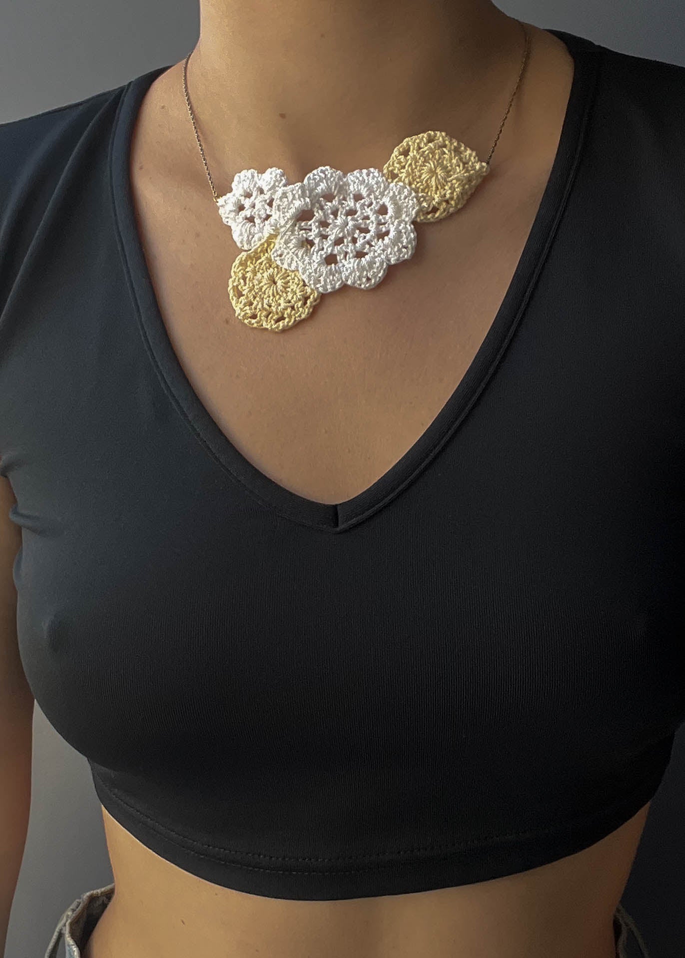 Pastel Crochet Necklace