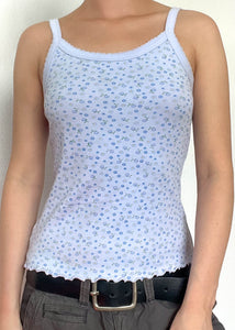 Periwinkle Floral Tank (S)