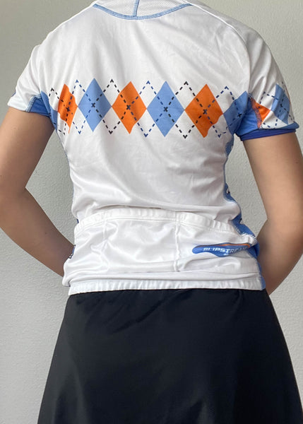 Y2k Argyle Cyclist Jersey (S)