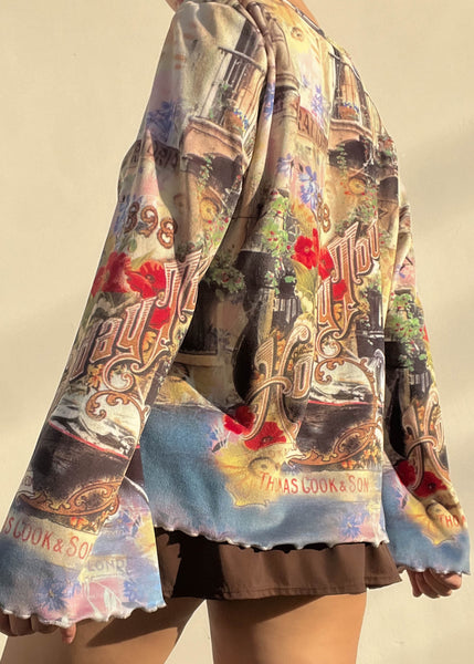 Cecilia Graphic Bell Sleeve (XL)