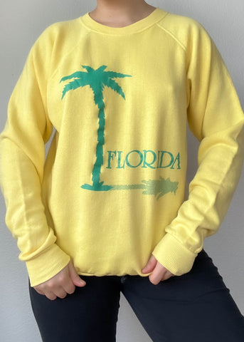 80's Palm Tree Crewneck (L)