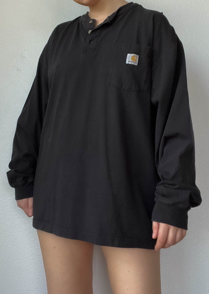 Black Carhartt Henley (men’s L)