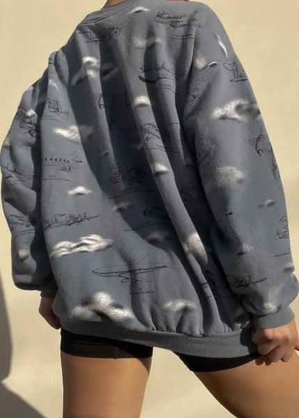 90's Aviation Crewneck (L)