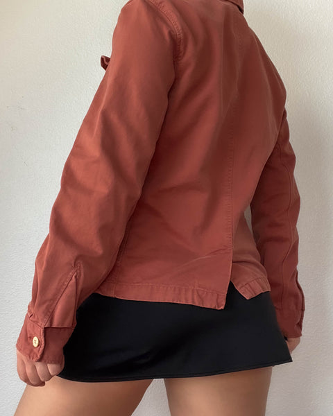 Y2k Burnt Orange Blazer (M)