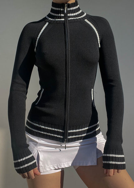 Sporty Double Zip Knit (S)