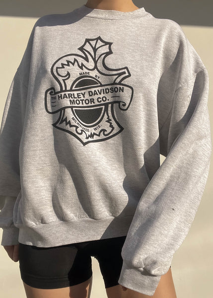 90's Harley Crewneck (M-L)