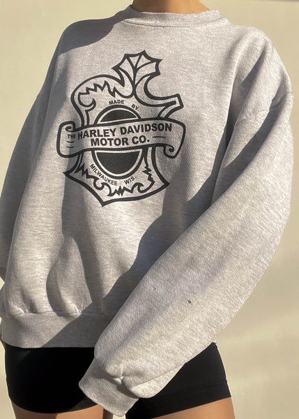 90's Harley Crewneck (M-L)