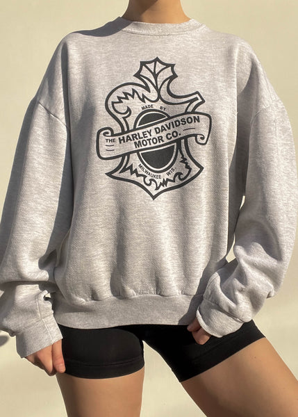 90's Harley Crewneck (M-L)