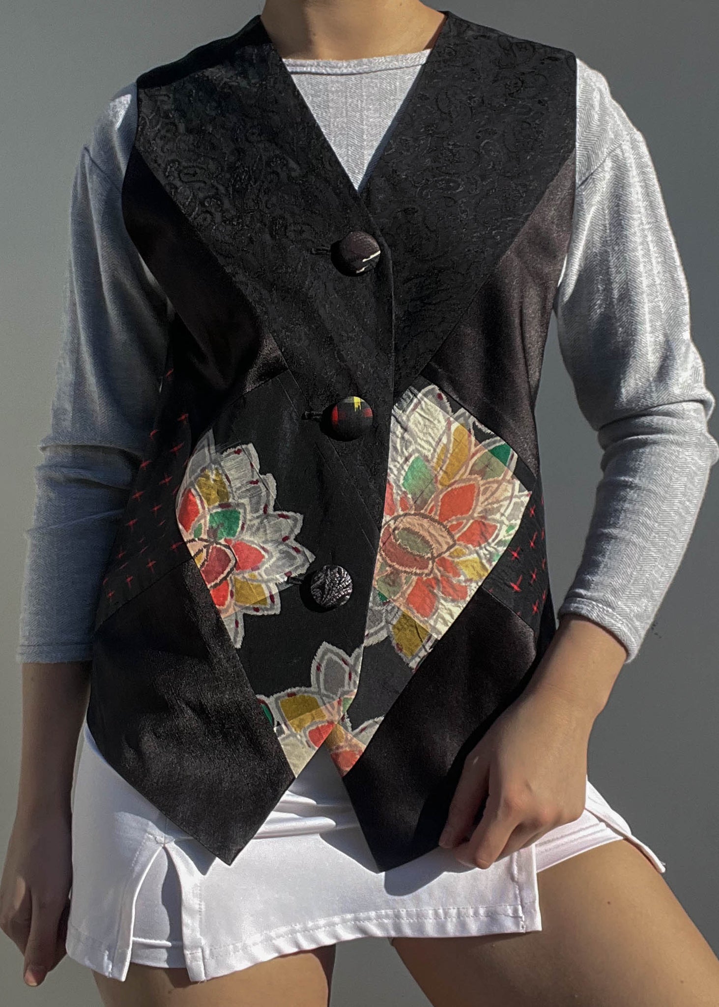 80's Patchwork Vest (M-L)
