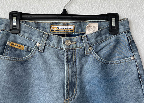 Y2k Blue Asphalt Flared Jeans