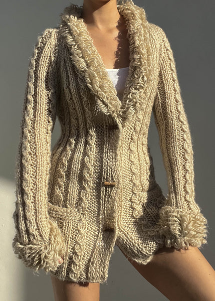 Kiara Beige Cardigan (M)