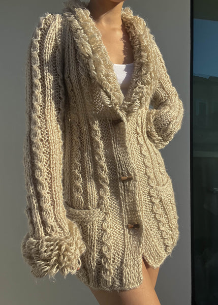 Kiara Beige Cardigan (M)