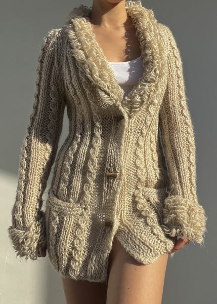 Kiara Beige Cardigan (M)