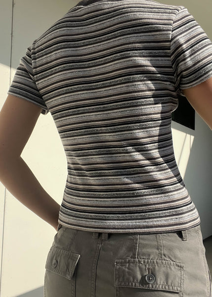 90's Hang Ten Striped Baby Tee (S)