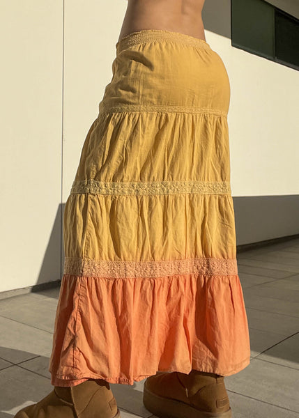 Y2k Sunshine Maxi Skirt (S-M)