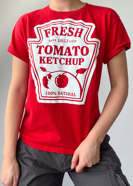 Y2k Ketchup Graphic Tee (M-L)